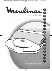 Manual Moulinex SM151134 Waffle Time Waffle Maker