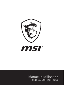 Mode d’emploi MSI GT83 Titan 8RF Ordinateur portable