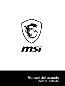 Manual de uso MSI GT75 Titan 8RG Portátil