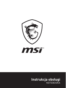 Instrukcja MSI GV72 8RD Komputer przenośny