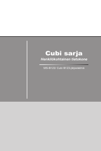 Käyttöohje MSI Cubi 2 Plus vPro Pöytätietokone