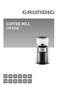 Manual Grundig CM 6760 Râșniță de cafea