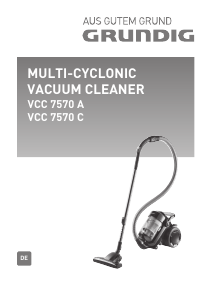 Bedienungsanleitung Grundig VCC 7570 C Staubsauger
