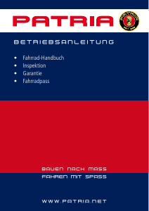 Bedienungsanleitung Patria Delta Fahrrad