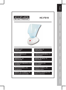 Manual de uso König HC-FS10 Sauna facial