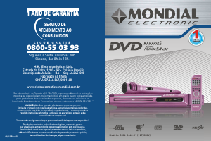 Manual Mondial D-06 Leitor de DVD