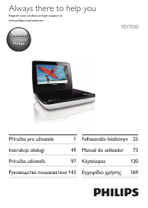 Manuál Philips PD7030 Přehrávač DVD