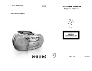 Bruksanvisning Philips AZ101 Stereoanläggning