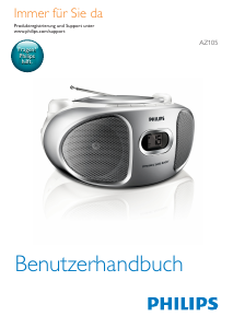 Bedienungsanleitung Philips AZ105N Stereoanlage