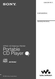 Bruksanvisning Sony D-NF430 Discman