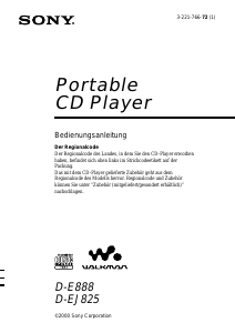 Bedienungsanleitung Sony D-E888 Discman