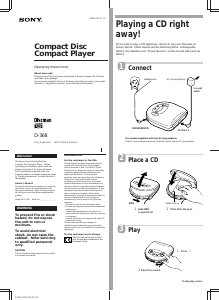 Bruksanvisning Sony D-368 Discman