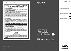 Mode d’emploi Sony D-NE321 Lecteur CD portable