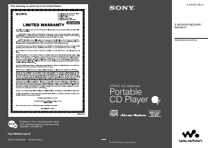 Bruksanvisning Sony D-NE329SP Discman