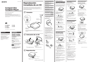 Manual de uso Sony D-180AN Discman