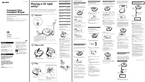 Bruksanvisning Sony D-E500 Discman