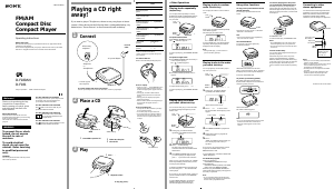 Bruksanvisning Sony D-F180AN Discman