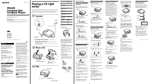 Bruksanvisning Sony D-F400 Discman