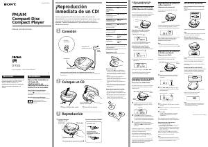 Manual de uso Sony D-T101 Discman