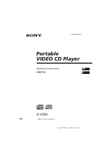 Bruksanvisning Sony D-V500 Discman