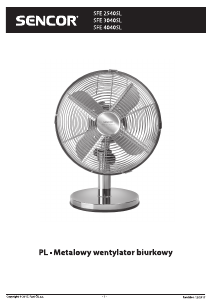 Instrukcja Sencor SFE 3040SL Wentylator