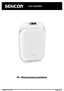 Instrukcja Sencor SHA 9400WH Oczyszczacz powietrza