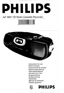 Manual Philips AZ1605 Aparelho de som