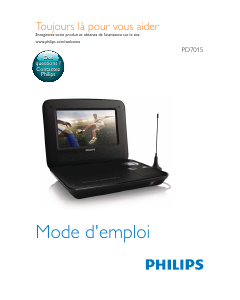 Mode d’emploi Philips PD7015 Lecteur DVD