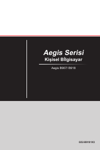Kullanım kılavuzu MSI Aegis 3 8th Masaüstü bilgisayar