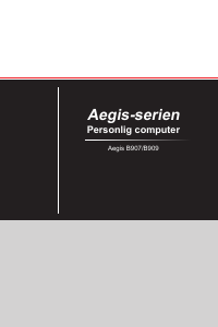 Brugsanvisning MSI Aegis 3 Stationær computer