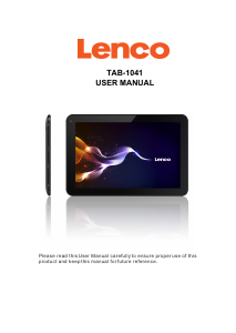 Bruksanvisning Lenco TAB-1041 Tablet