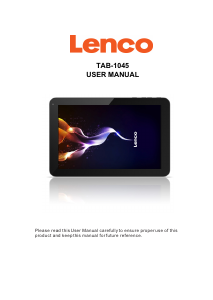 Bruksanvisning Lenco TAB-1045 Tablet