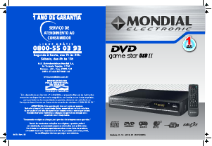 Manual Mondial D-14 Leitor de DVD