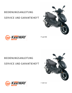 Bedienungsanleitung Keeway F-act 50 Roller