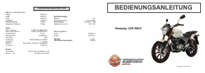 Bedienungsanleitung Keeway RKV 125 Motorrad