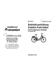 Bedienungsanleitung Hercules Protanium Elektrofahrrad
