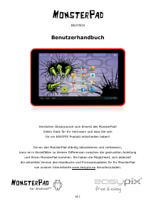Bedienungsanleitung Easypix MonsterPad Red Ninja Tablet