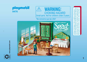 Handleiding Playmobil set 9476 Spirit Lucky's slaapkamer