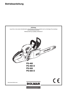 Bedienungsanleitung Dolmar PS-460 D Kettensäge