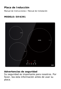 Manual de uso Svan SVI6391 Placa