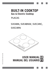 Manual Svan SVE4BN1 Hob