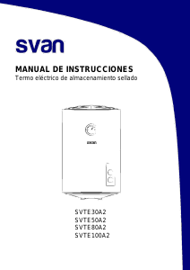 Manual Svan SVTE100A2 Boiler