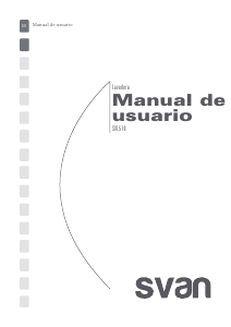 Manual de uso Svan SVL510 Lavadora