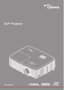 Manual Optoma DX349 Projector