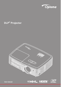 Manual Optoma X400+ Projector