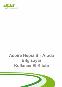 Kullanım kılavuzu Acer Aspire Z3-105 Masaüstü bilgisayar