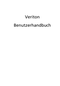 Bedienungsanleitung Acer Veriton S265 Desktop