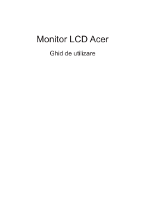 Manual Acer S200HL Monitor LCD