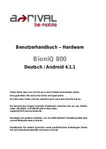 Bruksanvisning A-rival BioniQ 800 Tablet