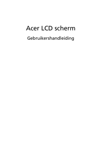 Handleiding Acer G247HL LCD monitor